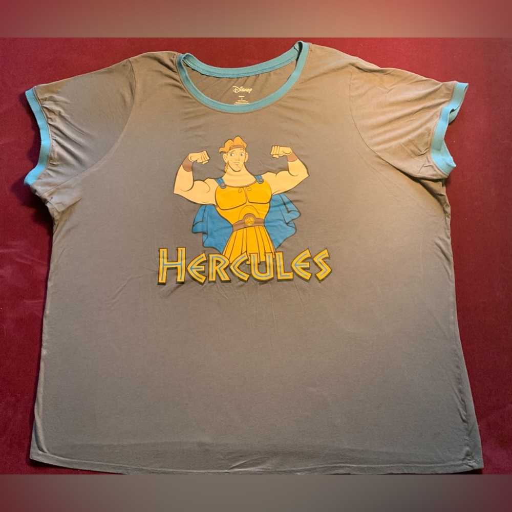 Disney Plus Size Women’s Hercules ringer tee, size 4